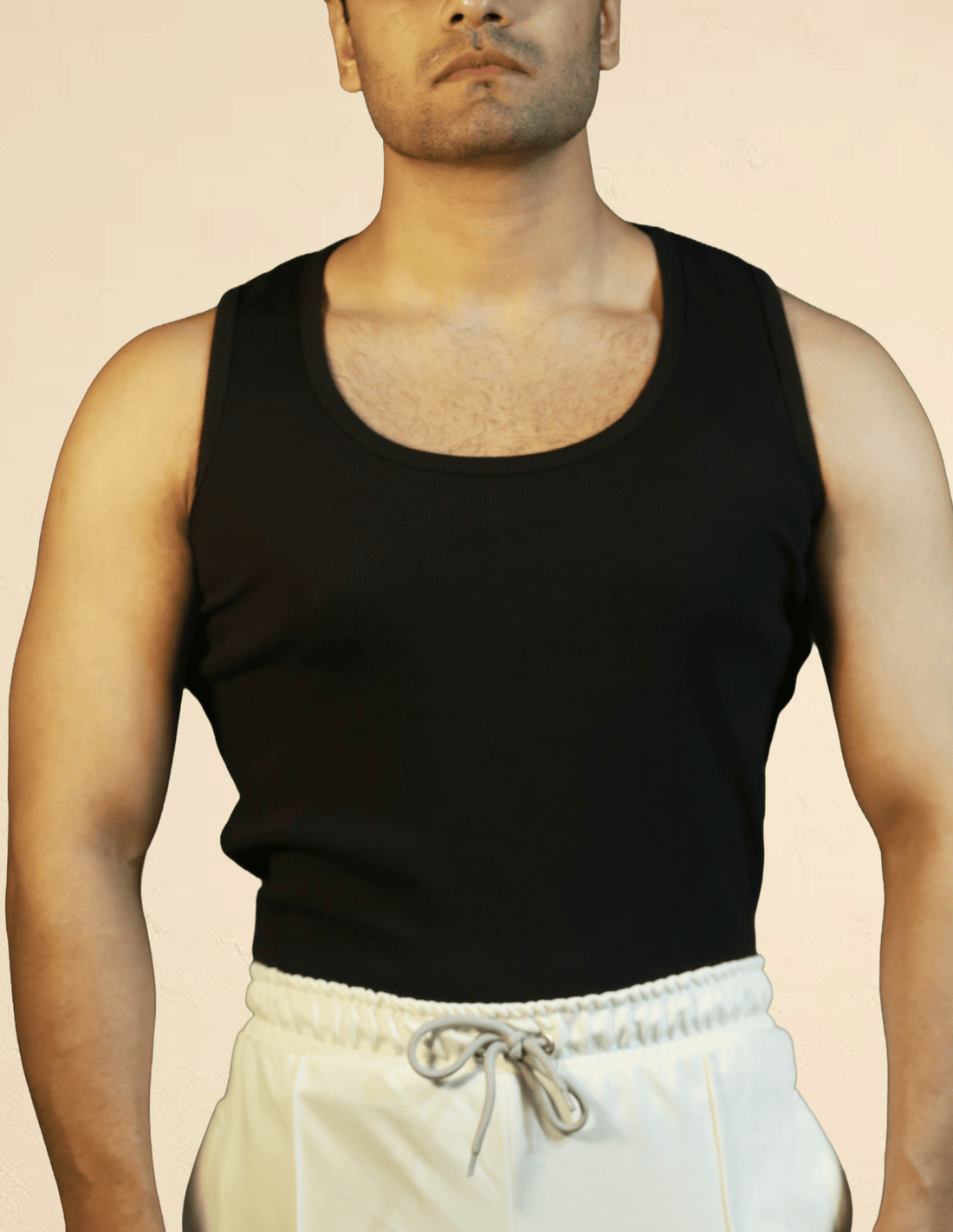 RIBBED TANK TOPS | BLACK