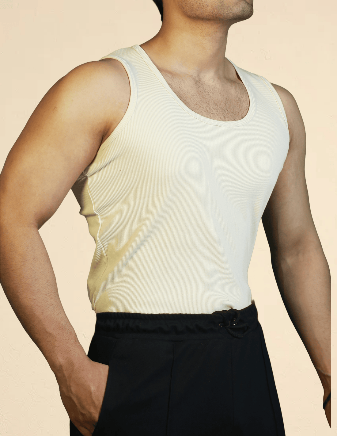 RIBBED TANK TOPS | OFF WHITE