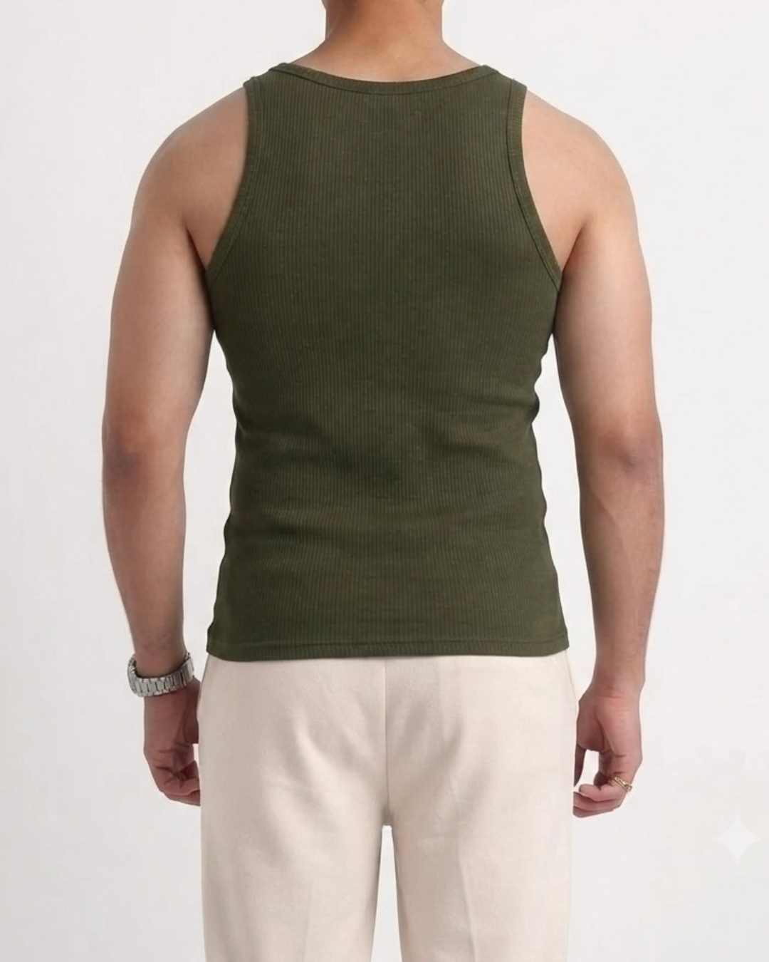 RIBBED TANK TOPS | OLIVE